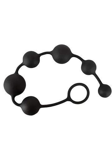 Анальні намиста Black Velvets Anal Beads 40 cm (чорний) - фото 2