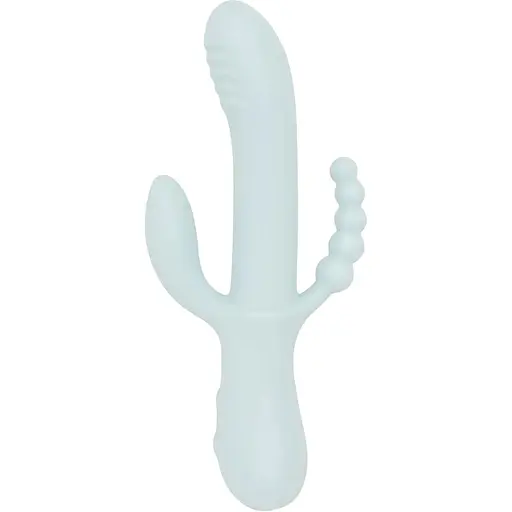 Вибратор Good Vibes Only Sage Triple Stimulation Vibe Soft Silicone Blue (SX3074) [152365] - фото 1