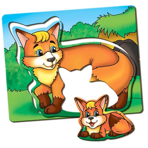 Дитяча розвиваюча гра Мами і малюки 81114 лісові тварини - фото 5