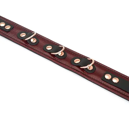 Ошейник с поводком Liebe Seele Wine Red Collar and Leash - фото 8