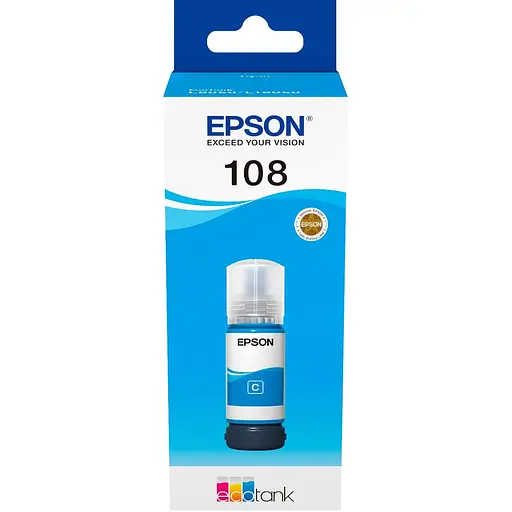 Epson Контейнер з чорнилом 108 EcoTank L8050/L18050 cyan