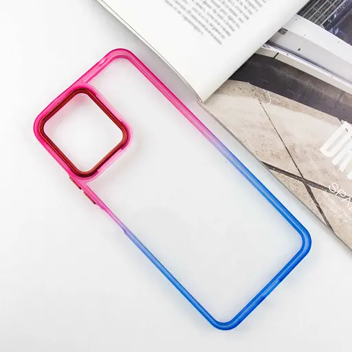 Чехол Epik TPU+PC Fresh sip series для Xiaomi Redmi 12 Синий / Розовый - фото 2