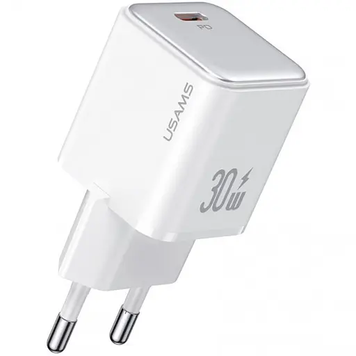 МЗП Usams US-CC186 PD30W (1USB-C) + кабель Type-C to Lightning White - фото 2