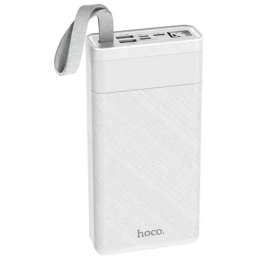 Зовнішній акумулятор Hoco Powerful desk lamp power bank 30000mAh J73 білий - фото 1