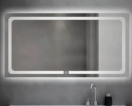 Дзеркало Dusel DE-M3001 75x120 см, Білий - фото 3