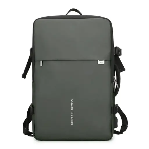 Рюкзак городской расширяемый Mark Ryden 8057Y 23-39л с отсеком для ноутбука до 17.3" и USB Green (18179) - фото 2