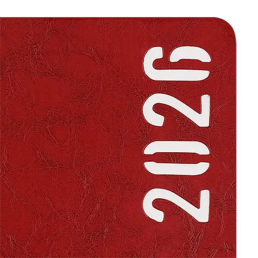 Щоденник датований Buromax Mind 2026 A5 штучна шкіра червоний (BM.21152-05) - фото 4