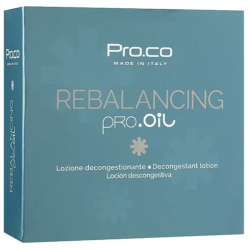 Очищувальний лосьйон Pro.Co Rebalancing Oil після фарбування волосся (12 шт. х 10 мл)