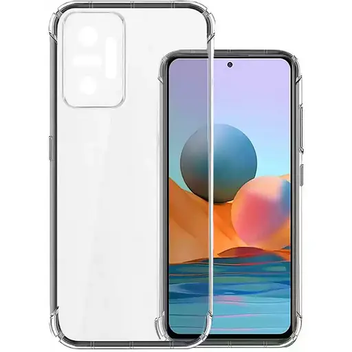 TPU чехол Getman Ease logo усиленные углы Full Camera для Xiaomi Redmi Note 10 Pro / 10 Pro Max Бесцветный (прозрачный)