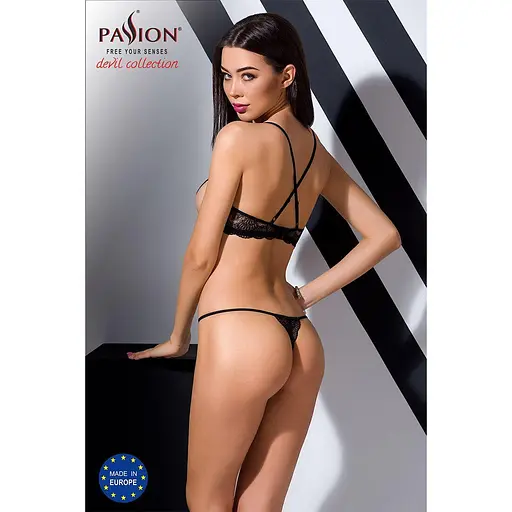 Комплект белья Passion QUENTRIS BIKINI black L/XL - фото 4