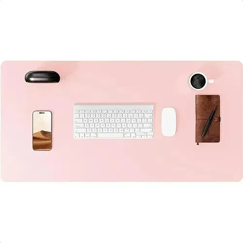 Килимок для миші 60×30 см (экошкіра) Рожевий - фото 2