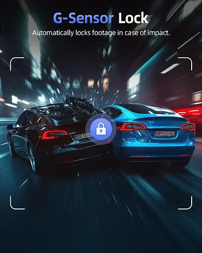 Відеореєстратор CIEVIE Dash Cam спереду та ззаду, 4K Dashcam з 64 ГБ SD-картою, 1,5-дюй-3-градусний IPS-дисплей - фото 5