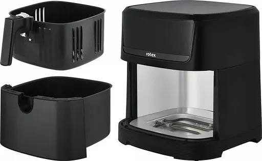 Аэрогриль-мультипечь Rotex ROM960-XXL Up&DownFry с цифровой панелью управления, большая чаша XXL, приготовление без масла - фото 7