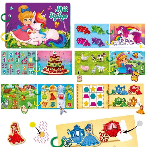 Дитяча розвиваюча книжечка "Бізі бук для дівчат" Vladi Toys VT1310-09, 54 елемента - фото 2