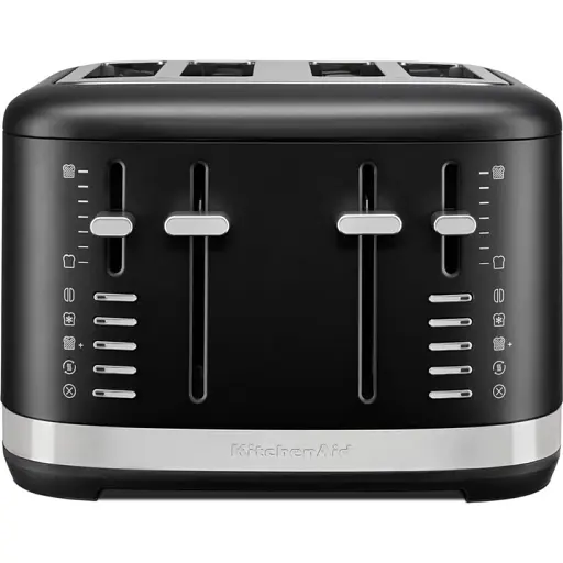 Тостер KitchenAid на 4 тости матовий чорний (5KMT4109EBM) - фото 3