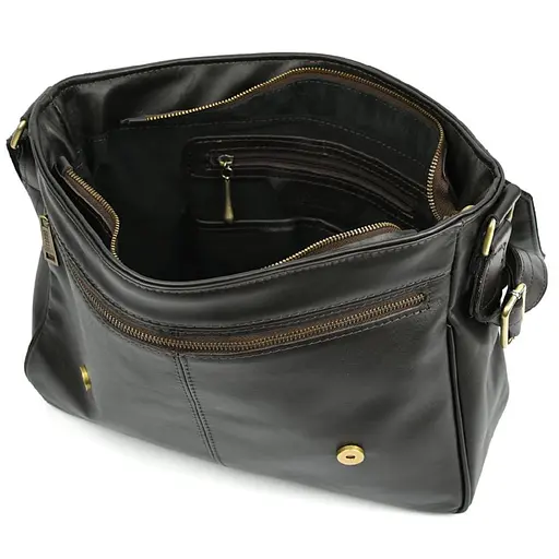 Шкіряна сумка Tarwa через плече для ноутбука та документів 37х29.5х11 см sum0028342 - фото 2