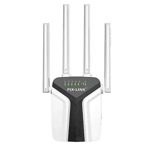 Ретранслятор-маршрутизатор Pix-Link X300R6 450Мбит/с 2.4 ГГц Белый (ZNDWSW021404W 4319) - фото 1