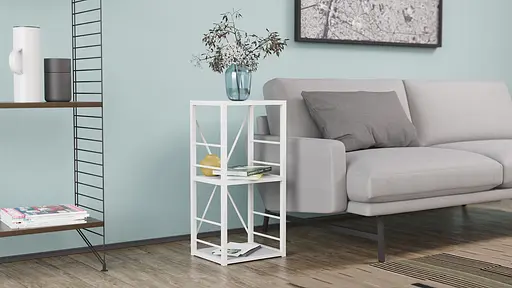 Етажерка 3/34 Ferrum-decor Серії Коннект 73x34x28 білий ДСП Білий 16мм (FRD-104295) - фото 2