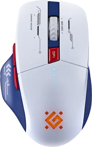 Миша Defender Tisa GM-126 LED RGB White/Blue (52126)