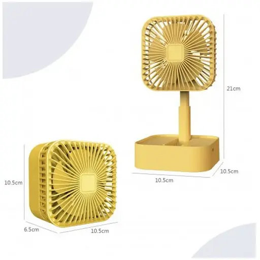 Портативный аккумуляторный настольный вентилятор Portable Fan JY-1129 ручной USB мини вентилятор - фото 3