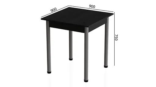 Стіл кухонний Ferrum-decor Агата 75x90x90 Сірий ДСП Сосна Кембра 16мм (FRD-105684) - фото 3