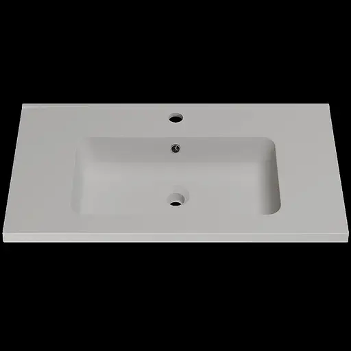 Раковина матова врізна Amidicon Rodeo 80 800x450 з литого каменю RODEO_80_MAL, Білий - фото 1