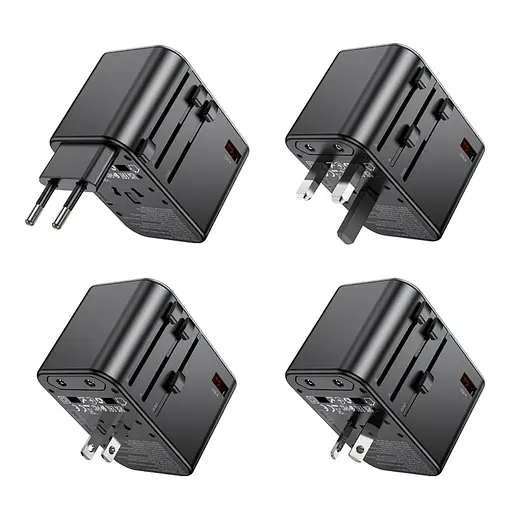 Зарядний пристрій Hoco AC17 USB/ 2 PD Type-C 65W чорний - фото 7