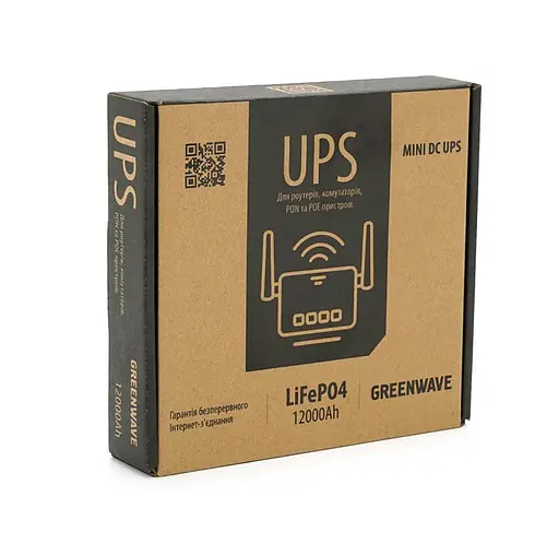 UPS ДБЖ безперебійне живлення для роутера/відеоспостереження/терміналу PON Greenwave ECO-418-Pro 18W 5/9/12V, POE 15/24V, 12000мAh - фото 4
