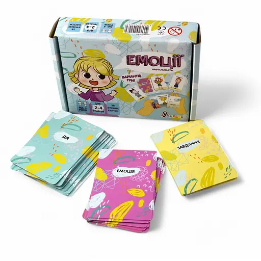 Настільна гра "Емоції" УМНЯШКА 2262-UM 37 карток, 7 варіантів гри - фото 2