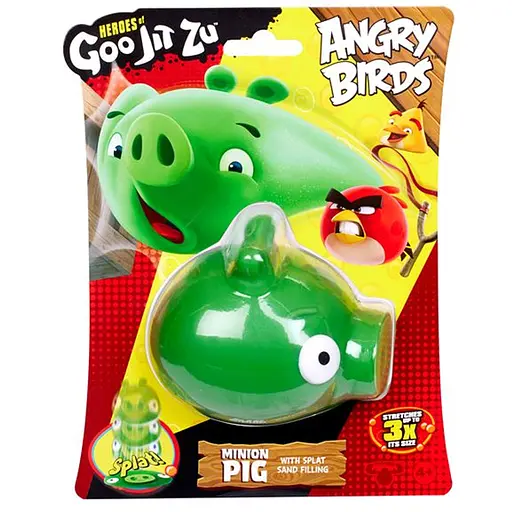 Фігурка GooJitZu Свинка Енгрі Бьордс розтягується (123992) - фото 3