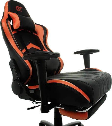 Геймерское кресло GT Racer черное с оранжевым (X-2534-F Black/Orange) - фото 8