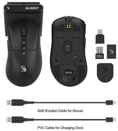 Миша Bloody A4Tech R73 Ultra Duo Black (R73 Ultra Duo (Black)) - фото 12