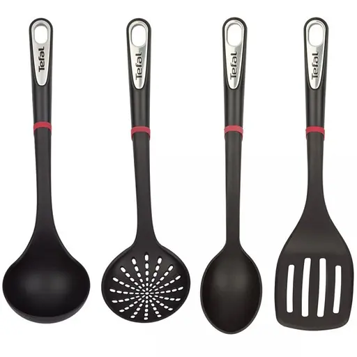 Tefal Набір кухонних аксесуарів Ingenio, 4шт, пластик, чорний - фото 1