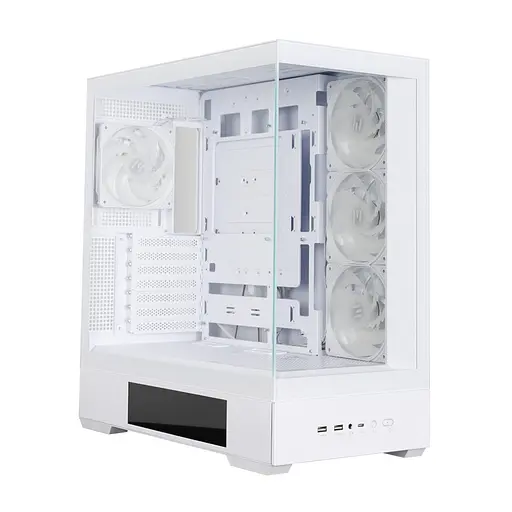 Zalman Корпус P40 DS без БЖ, 2xUSB3.0, 1x Type C, 3x120мм ARGB Reverse, 1x120мм ARGB, VGA 420мм, LCS ready, TG Side/Front Panel, Display, ATX, білий - фото 2