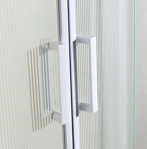 Душевая кабина угловая Eger Tisza 90x90 раздвижная стекло Spagetti мелкий поддон white 599-021-S, интимато, белый - фото 5