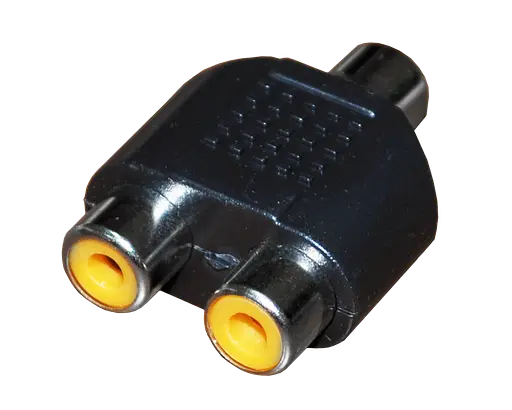 Перехідник GRAND 1 гніздо RCA 2 гнізда RCA розетка розетка - фото 3