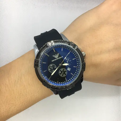 Наручний годинник чоловічий No Brand Emporio Armani Чорний (IBW553BS) - фото 5