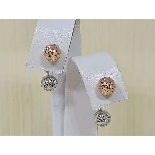 Золотые серьги Favoritum с алмазной гранью. 220336_5_А_КБ - фото 4