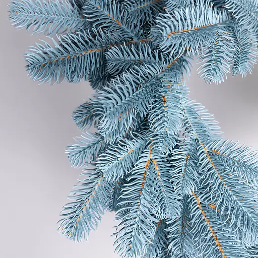 Литий штучний різдвяний вінок Lugi TD-VINBL Святковий Преміум 60 см блакитний - фото 4