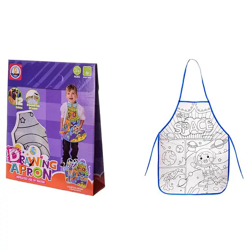 Детский набор для творчества "Drawing Apron" Bambi Z185-10H, фломастеры смываются водой - фото 1