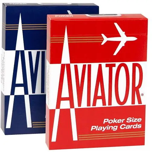 Карти гральні United States Playing Card Company Aviator Standard Index (red blue) (AIRB)
