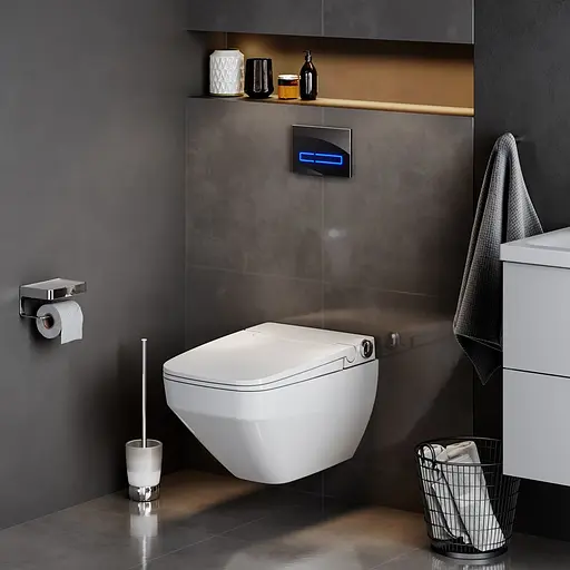 Унитаз подвесной AM.PM Inspire V2.0 безободковый FlashClean с сиденьем-биде TouchReel (CCC50A1700SC) - фото 2