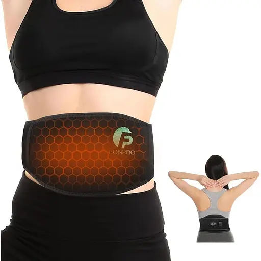 Електрична грілка FONPOO, блок живлення ємністю 10 000 мАг, подвійні налаштування нагріву для передньої та задньої частини