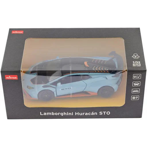 Машинка Rastar Lamborghini Huracan STO 1:32 Блакитний - фото 9