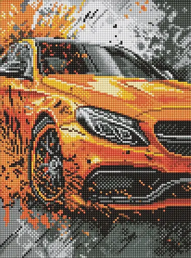 Набір з алмазною мозаїкою на підрамнику Яскрава міць Ideyka AMO8242, 30x40 см