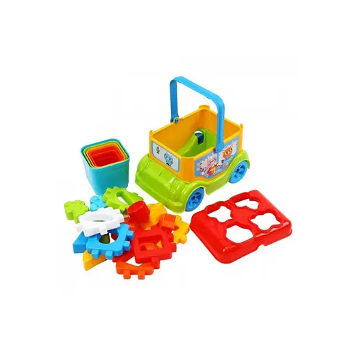 Детская игрушка для развития "Автобус сортер" 0389TXK - фото 5