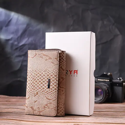 Женское кожаное портмоне KARYA 16х9.5х3 см acs0024606 - фото 10