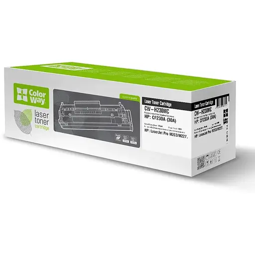 Картридж HP 30A (CF230A), Black, LJ Pro M203/M227, 1600 стор, ColorWay (CW-H230MC)