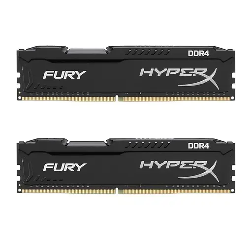 Модуль памяти HyperX DDR4 16Gb (2x8) Kingston Fury 2400 MHz (HX424C15FB2K2/16) Б/у - фото 1