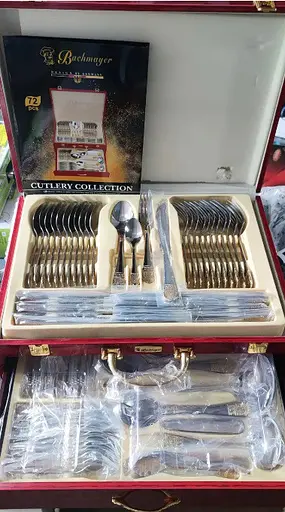 Набор столовых приборов Bachmayer BM-7883 на 12 персон в подарочном чемодане 72 предмета - фото 5